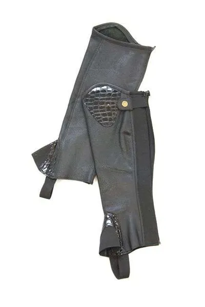 Hovedbilde HRS Short chaps crocodile - black