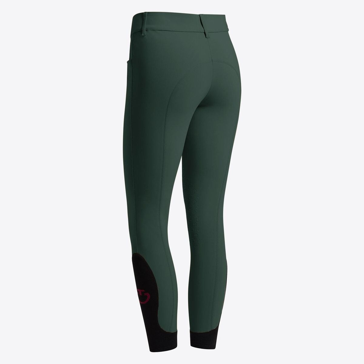 Cavalleria Toscana Women's knee grip jumping breeches - Jungle green