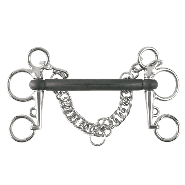 Hovedbilde Horze Mullen Mouth Pelham Rubber Bit