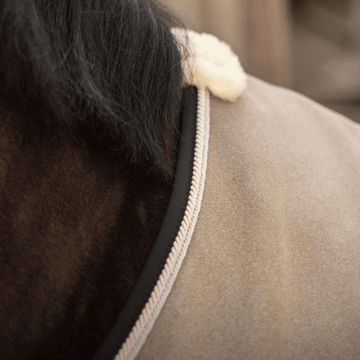 Kentucky Fleece Rug Show Vegan Wool Beige