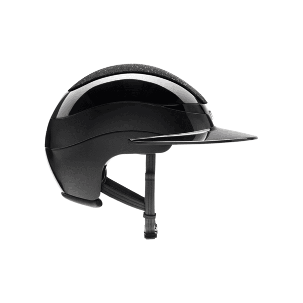 Hovedbilde Equiline XANTO - glossy black sun visor helmet ...