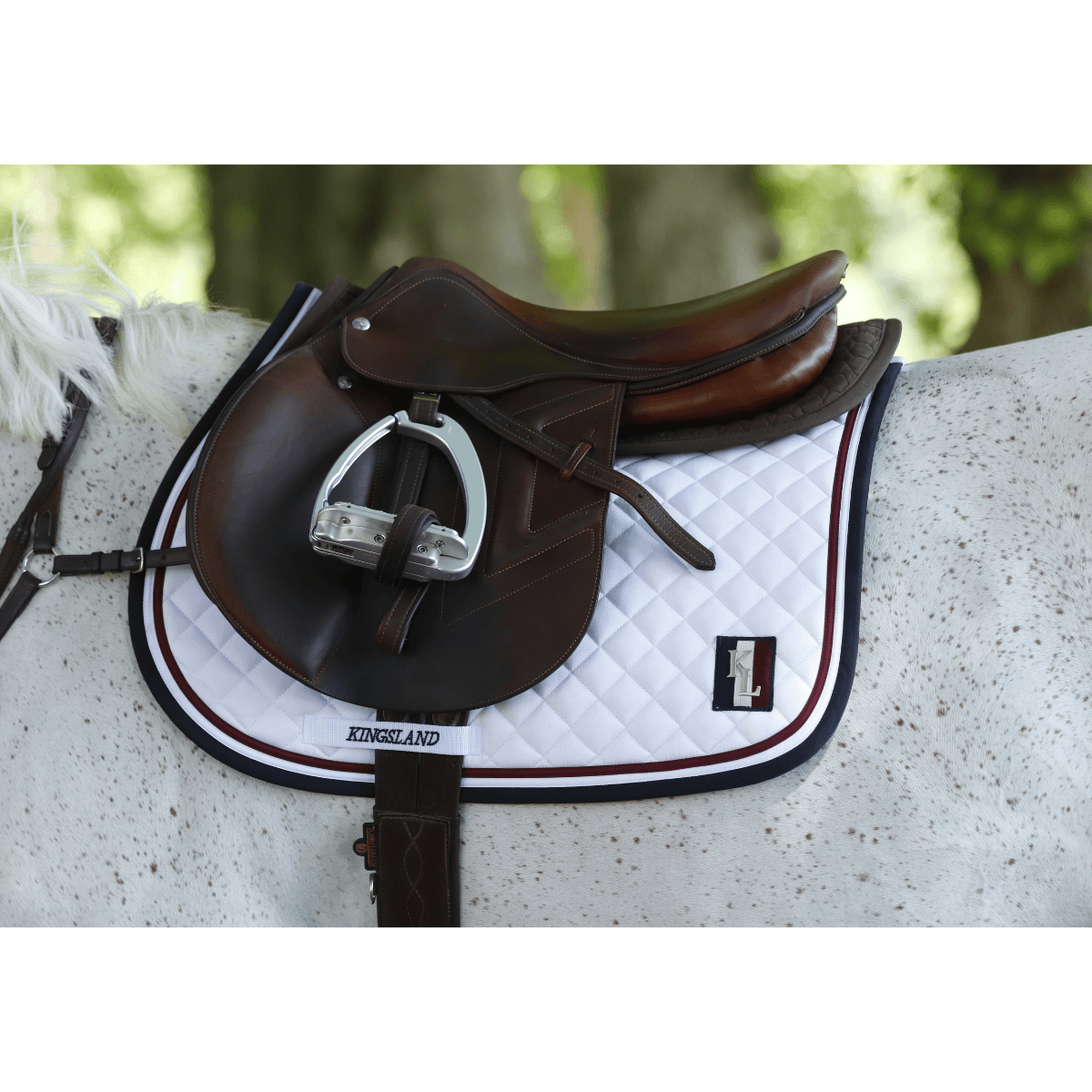 KL Classic Jumping Saddle Pad White