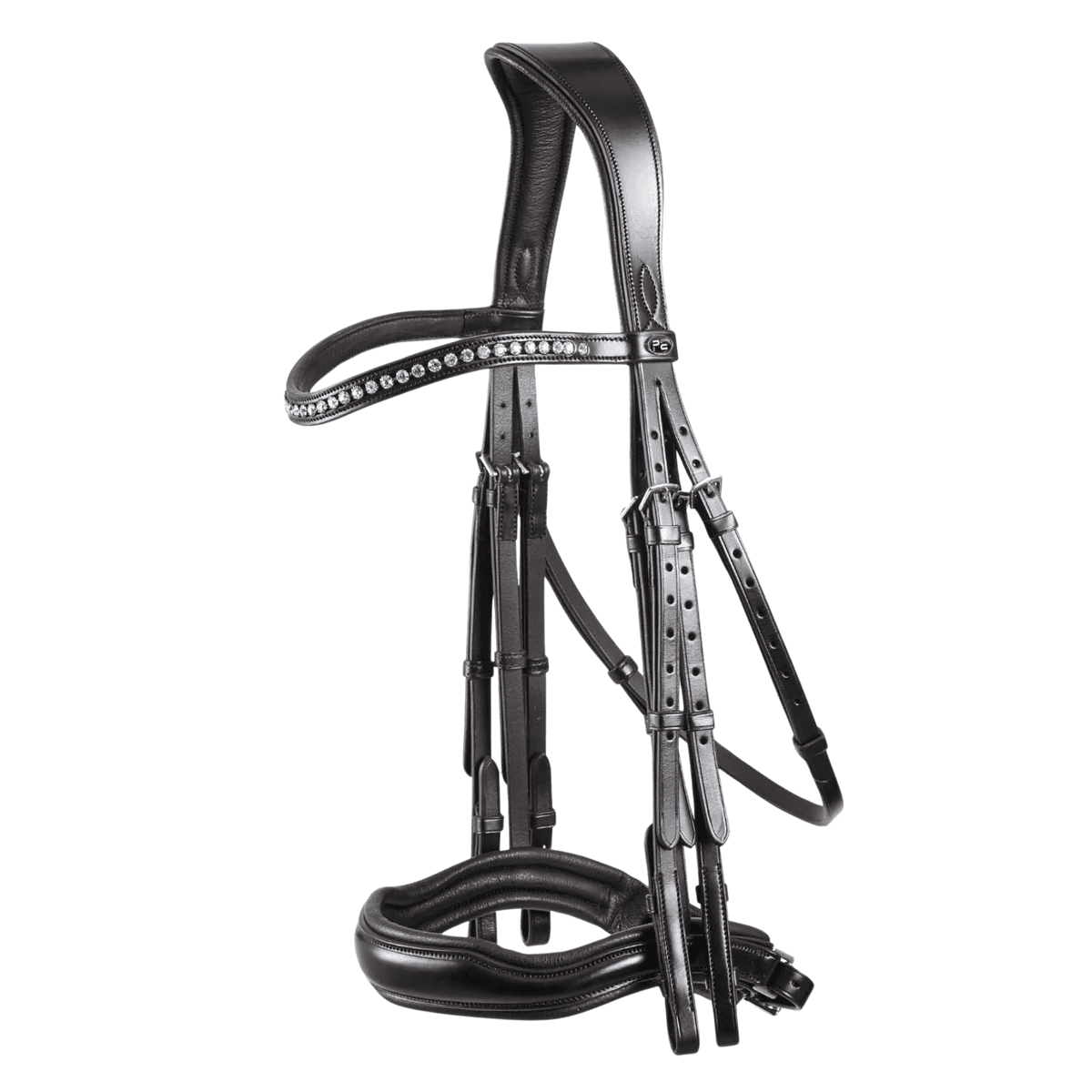 Abriano Anatomic Double Bridle - Sort