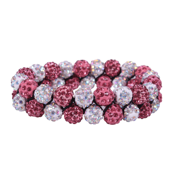 Hovedbilde Hair Scrunchie Gloss White/Pink