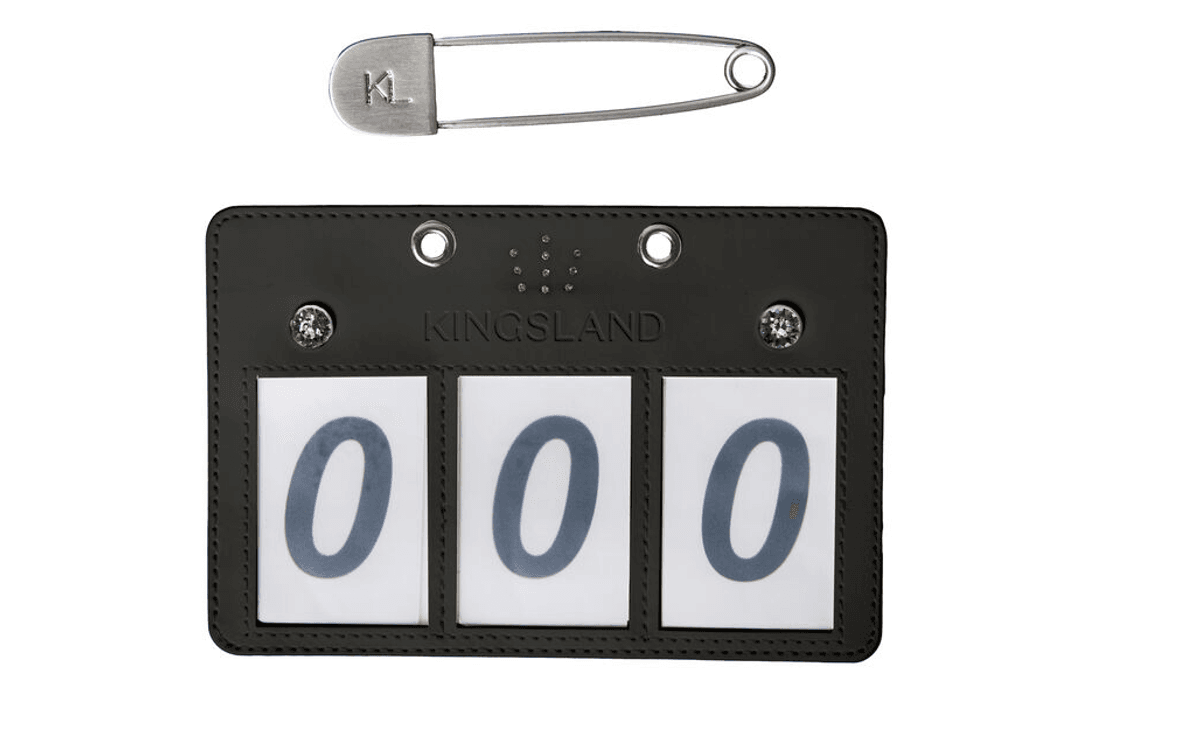 KLMaddie Show Number Plate W. 3 Numbers 1-Pack 